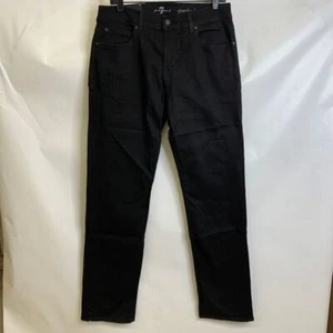 7 FOR ALL MANKIND Standard Straight Leg Jeans Men's Size 33x31 Black - Picture 1 of 9