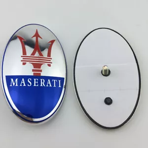 Insignia emblema de capucha delantera de automóvil para Maserati Quattroporte Levante Ghibli GranTurismo - Imagen 1 de 8