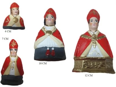 1 statuetta SAN GENNARO  alta4 7 10 o 12 cm  TERRACOTTA SAN GREGORIO  shepherds - Immagine 1 di 4