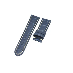 Correa de reloj de cuero azul 22x20 mm para sumergible Panerai Luminor Marina - Imagen 1 de 6
