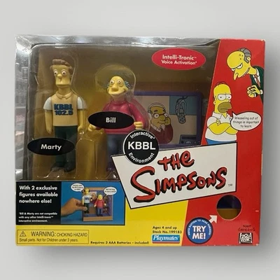 Playmates Toys Simpsons Kbbl Environment con figura de acción Marty Bill caja DMG Foto 1 de 2