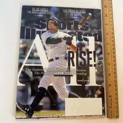 Primera portada de revista Aaron Judge Sports Illustrated NY Yankees 15-22 de mayo de 2017 Foto 1 de 4