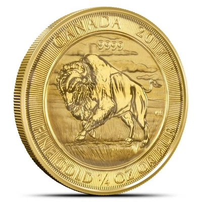 2017 1/4 oz Canadian Gold Buffalo Coin - Image 1 of 2