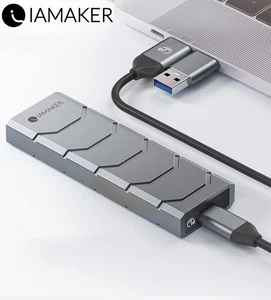 M.2 NVME SSD Enclosure Support Trim for PCIe M-Key/B+M Key 10Gbps Tool-Free - Picture 1 of 10