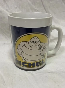 VTG Michelin Tire Coffee Mug Thermo-Serv Plastic Promotion Cup USA Bibendum West - Picture 1 of 7