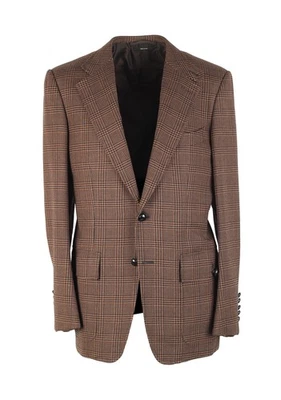 Abrigo deportivo TOM FORD Basic Count Jac marrón a cuadros talla 48/38R EE. UU. Chaqueta B... Foto 1 de 4