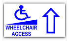 Wheelchair Access Entry Stickers Sign Disabled Disability Mobility Forward Arrow