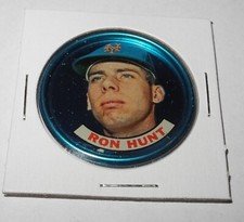 1965 Baseball Old London Space Magic Coin Pin Ron Hunt New York Mets v4
