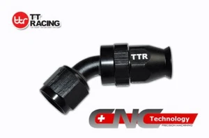 AN-10 Aluminium 45 Degree Swivel Brake Fitting AN-10 PTFE Fuel Hose - Bild 1 von 2