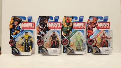 Marvel Universe Series 2 Lot Set Wolverine 2, Sunfire 5, Warpath 3, Vision 6 New - Image 1 of 4