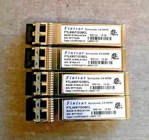 NEW 4x FINISAR FTLX8571D3BCL SFP+ GBIC Modul 850nm Transceiver 10000BaseLC 10G - Bild 1 von 1
