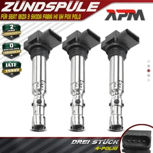 3x Zündspule für Seat Ibiza III Skoda Fabia VW Polo 9N Fox 1.2 CHFA CHFB AWY BMD - Bild 1 von 10