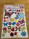 Cute Pretty Stickers - Art and Crafts - Butterfly Flower