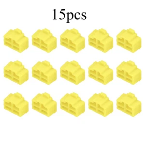 15 szt. Port RJ45 Osłony kanałów Nasadki Wtyczki Ochrona do laptopa PC Ethernet Żółte - Zdjęcie 1 z 4