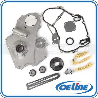 Timing Chain Kit for 00-10 Chevy Pontiac Saturn 2.0L 2.2L Oil Pump Cover Gasket - Image 1 of 4