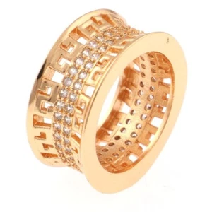 Anillo chapado en oro de moda tono dorado - LVK005-G7 - Imagen 1 de 2