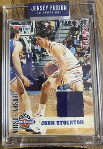 2021 Jersey Fusion Patch John Stockton All Star Game Worn Patch #JF-JS87 Jazz - Bild 1 von 6