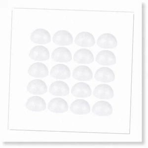 FoamArt 50PCS White Half Round Balls - DIY Floral Decoration Supplies - 7CM Half - Picture 1 of 7