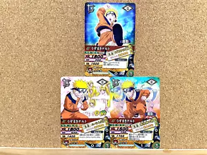 Naruto Naruto Uzumaki Naltimate Card Battle 2005 japonés juego de 3 cartas usado - Imagen 1 de 2
