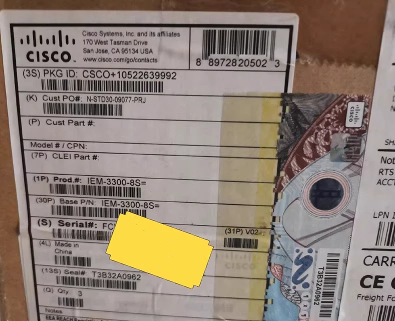 1PC New Cisco IEM-3300-8S Expansion Module Fast Shipping - Image 1 of 1