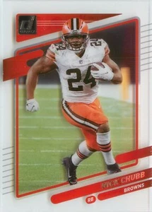 Nick Chubb 2021 Clearly Donruss Football See Through Acetate Card #12 Browns - Picture 1 of 2