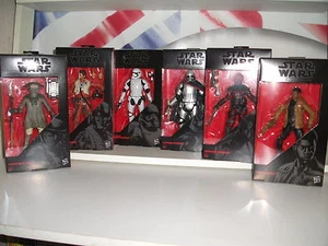 star wars black series 6" WAVE 2 the force awakens.POE,PHASMA,FINN,GUAVIAN,ZUVIO - Picture 1 of 3