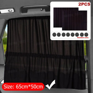 2pcs Universal Car Sunshade Side Window Suction Curtain UV Protector Accessories