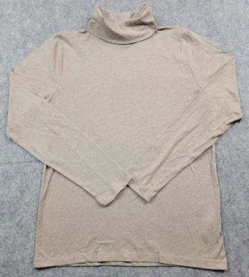 J Crew Cuello Alto Mujer Medio Marrón Ligero Informal Algodón Mezcla Poliéster Foto 1 de 4