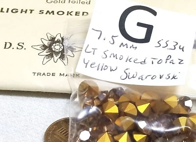 Cristal De Colección 7mm 7.5mm Swarovski Estrás Punta Trasera Joyería Artesanal Reparación #2021 Foto 1 de 3