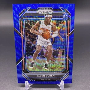 Blue Wave!🚨2022-23 Panini Prizm Jalen Duren RC Detroit Pistons Rookie #239 ! - Picture 1 of 2