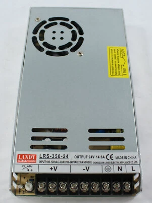 Mean Well LRS-350-24 24V 350 Watt Switching Ender 3 Pro 3D Printer Power Supply  - Image 1 of 4