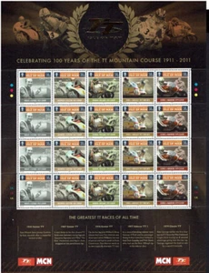 Isle of Man: 2010, Centenary of the Mountain Course Greatest TT Race, 2 Sheets - Picture 1 of 2