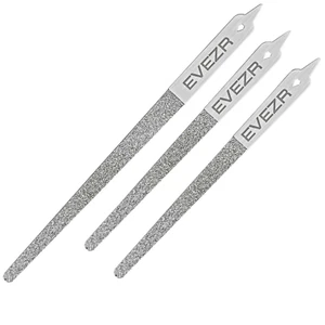 3PCS Diamond Sharp Nail File Set Stainless Steel 100 Grit For Fingers & Toes. - Picture 1 of 8