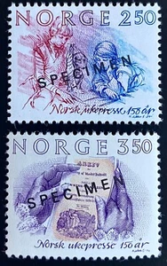 Stamps Norway MNH SPECIMEN Year 1984 NK 959-960 - Picture 1 of 1