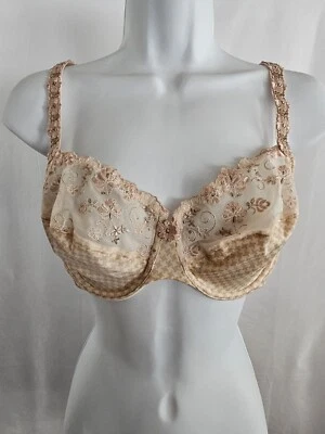 Sujetador Rosa Faia Beautyfull para mujer beige con aros floral talla 36D ~NUEVO~ Foto 1 de 4