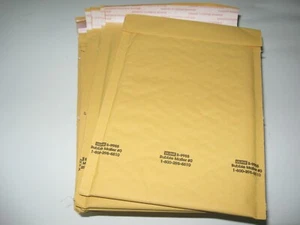 Lot (15) ULine S-9985 YELLOW Bubble Mailers #0 Padded Shipping Envelopes 0 NEW - Picture 1 of 2