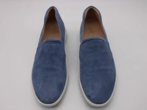 27 Edit Dionne Sky Blue Suede Leather Slip-on Sneaker Size 8.5M - Very Good Cond - Picture 1 of 9