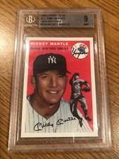 1994 Upper Deck All Time Heroes 1954 Topps Archives #259 Mickey Mantle BGS 9 MNT