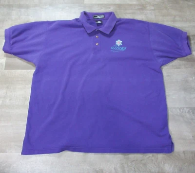Vintage Utah Jazz Polo Shirt Mens Purple XXL Pro Player NBA VTG - Image 1 of 4
