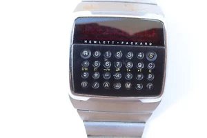 Reloj Hombre Hewlett Packard HP-01 LED Vintage Acero Inoxidable Raro Para Piezas o Reparación - Imagen 1 de 13