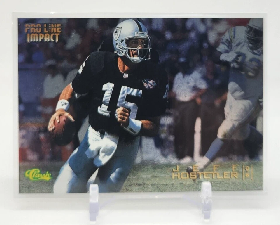 1995 Classic Pro Line Jeff Hostetler Impact Insert Card 1560/4500 - Image 1 of 2