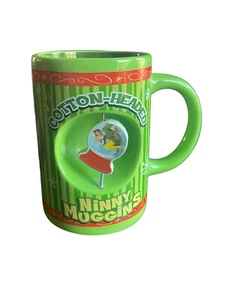 Tazza caffè natalizia ELF cotone testa Ninny Muggins verde con Will Ferrel - Foto 1 di 8