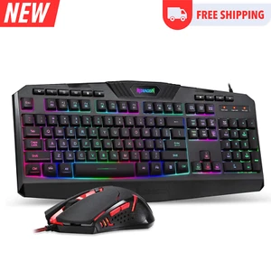 Redragon S101 Gaming Keyboard, M601 Mouse, RGB Backlit Gaming Keyboard, Program - Picture 1 of 6
