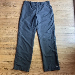 Nike VTG Track Pants Boy's Size L (12-14) Gray Mesh Lined Pull On With Zipper - Picture 1 of 14