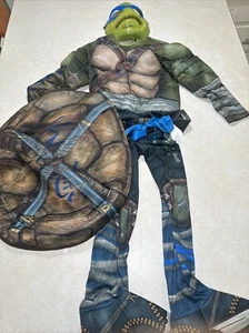 TEENAGE MUTANT NINJA TURTLES Out Shadows Leonardo Costume Child Sz S Mask Suit - Picture 1 of 7