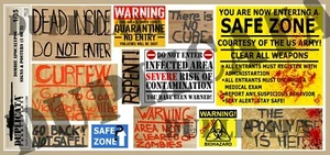 Diorama/Model Accessory - 1/35 Zombie Apocalypse Signs & Posters (2 sheets) - Bild 1 von 6