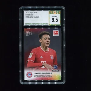 2020 Topps Now Bundesliga Rookie RC #006 JAMAL MUSIALA CSG 9.5 GEM MINT Bayern - Picture 1 of 2