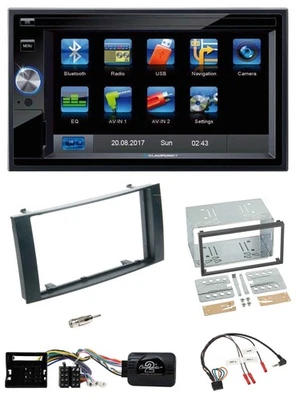 Blaupunkt 2DIN Bluetooth TMC USB Lenkrad SD Navigation für VW Touareg T5 Caravel - Bild 1 von 4
