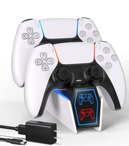 PS5-Controller-Charger-Station, Ponkor PS5 Charger for Dualsense Controller with - Picture 1 of 7