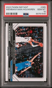 Victor Wembanyama / Chet Holmgren 2023-24 Panini #385 NBA Card 1 of 2783 PSA 10 - Picture 1 of 2